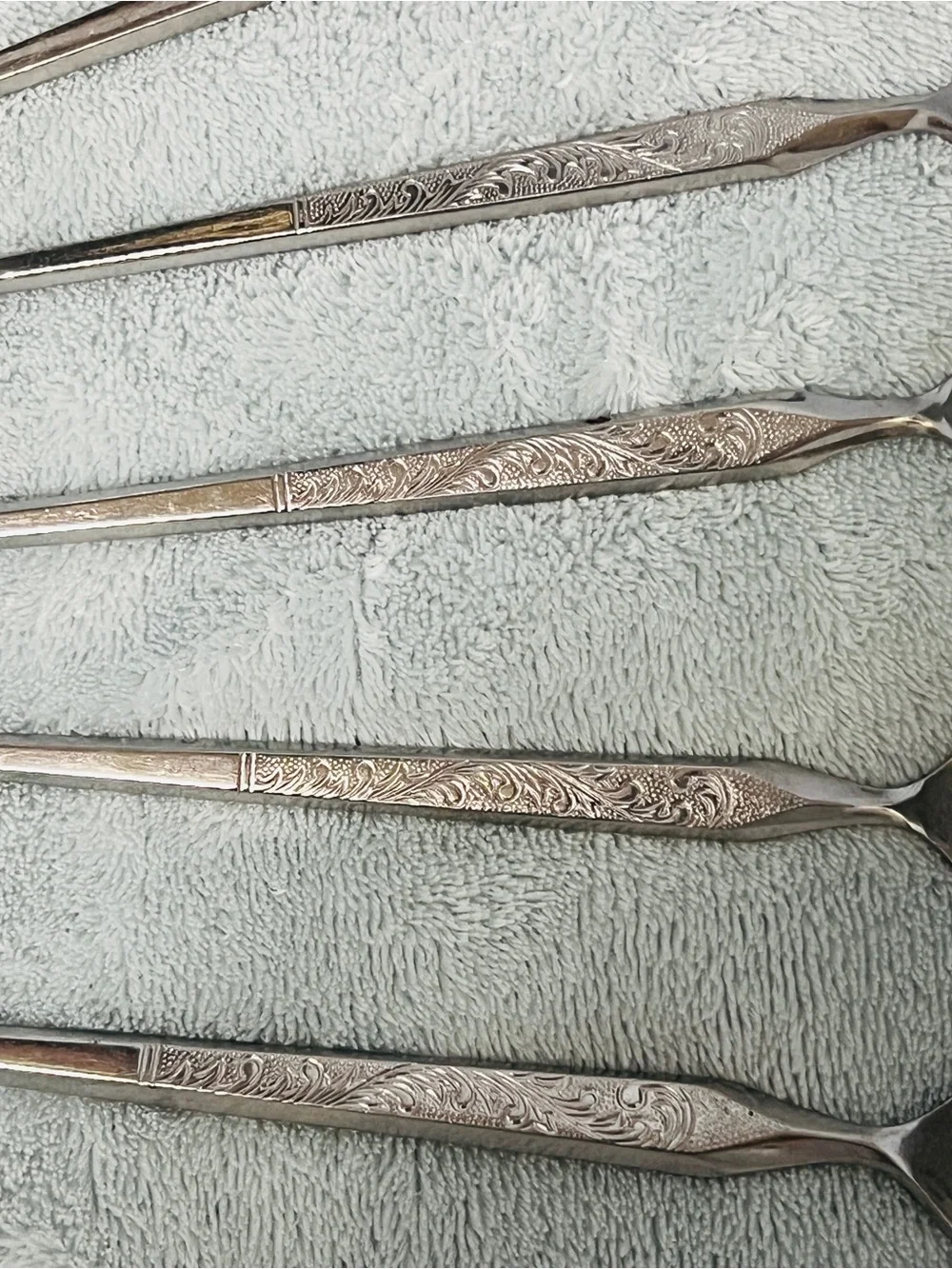 Vintage Stanley Roberts Winthrop Stainless Flatware Japan 4 Spoons 1 Fork